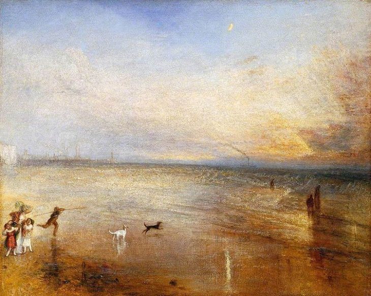 Beach Paintings, The New Moon” by William Turner,