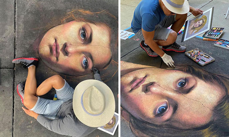  Realistic Chalk Portraits by Cuong Nguyen