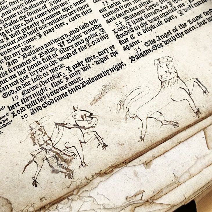 Beautiful and Unique Antique Items doodle in bible
