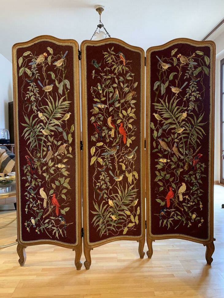 Beautiful and Unique Antique Items folding screen