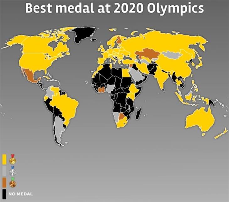 Terrific Charts & Maps 2020 medals Olympics
