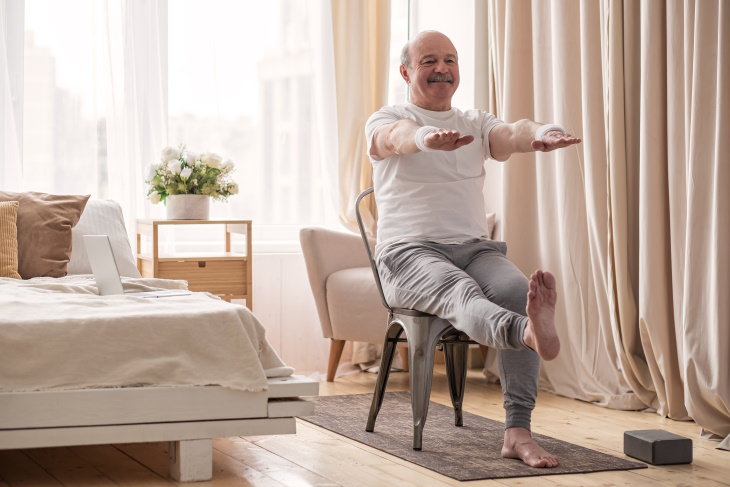 Exercises For Stroke Survivors Seated leg extensions