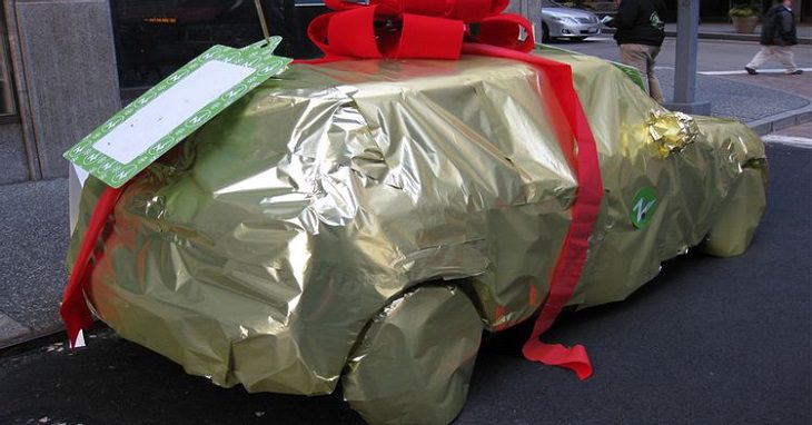 cars wrapped as pranks