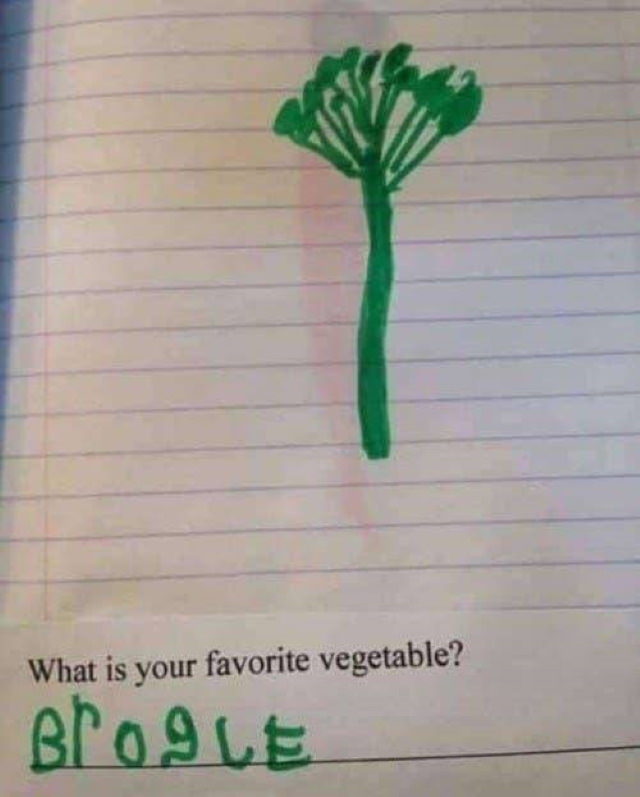 Funny Spelling Mistakes broccoli
