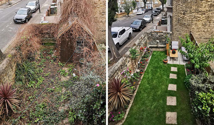 Quarantine Backyard Transformations overgrown garden makeover