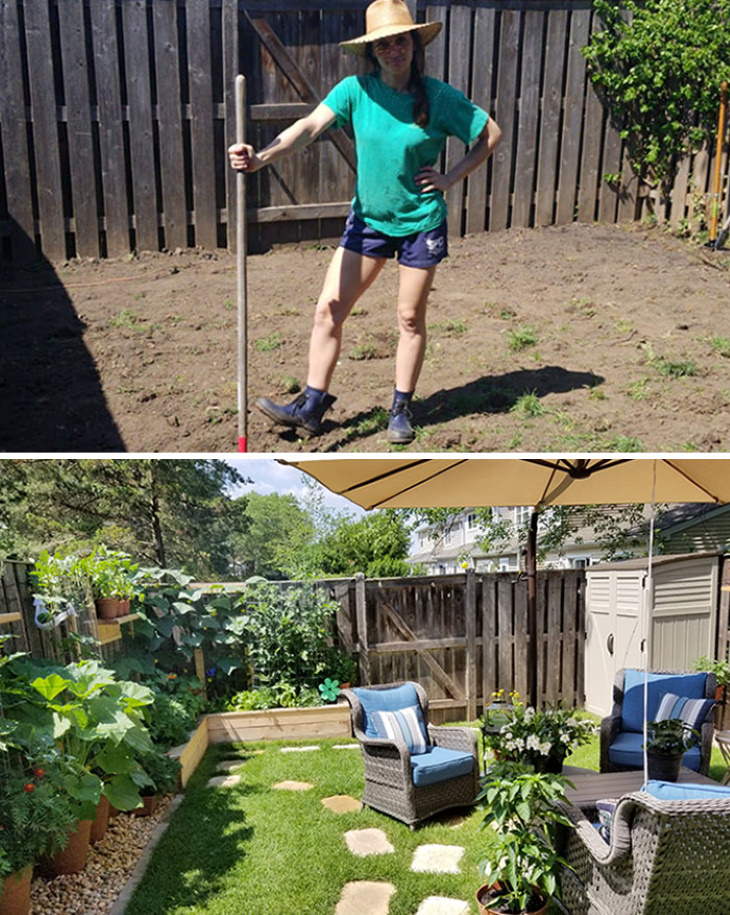 Quarantine Backyard Transformations green garden