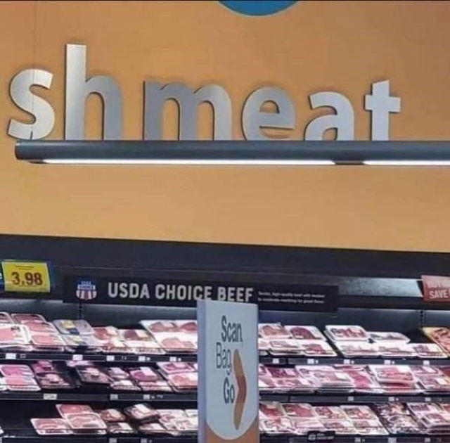 Funny Spelling Mistakes meat