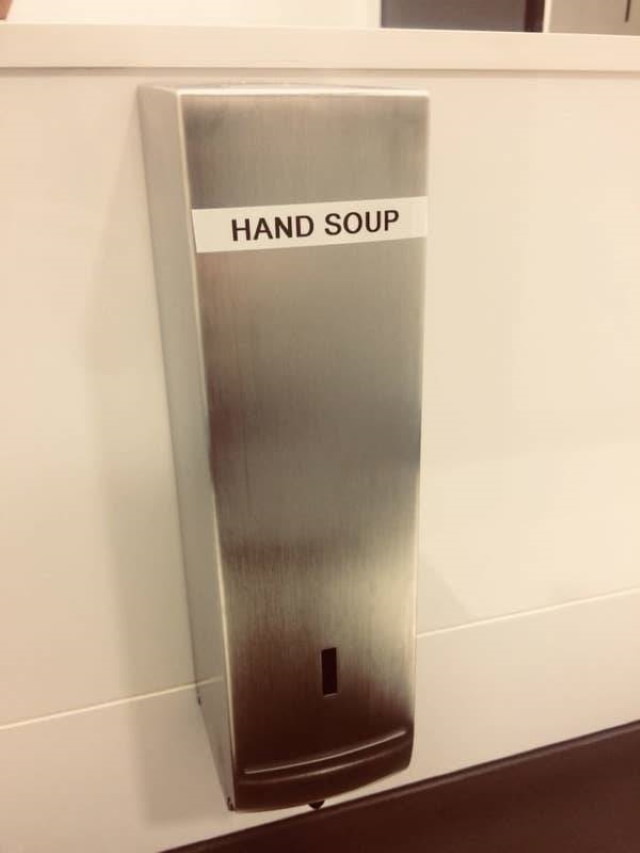 Funny Spelling Mistakes hand soup