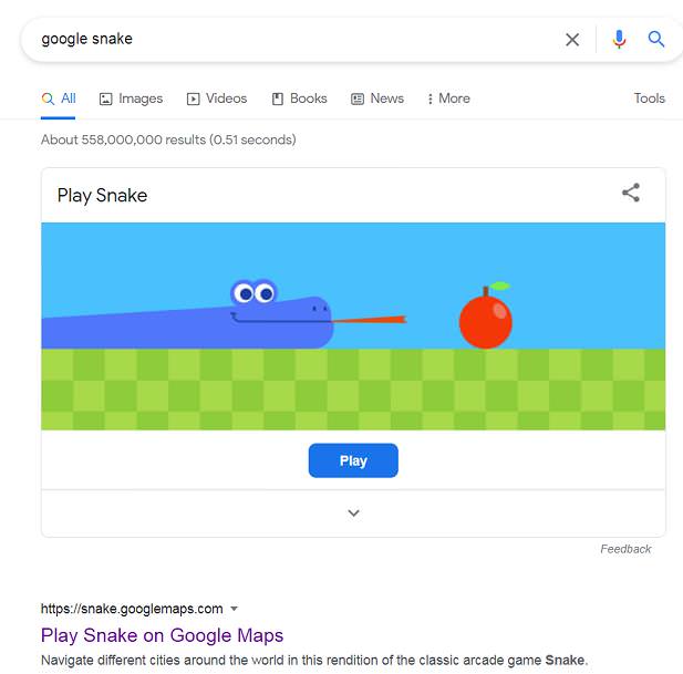 How to play classic Snake game on Google Maps