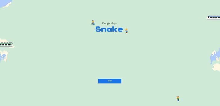 google maps snake