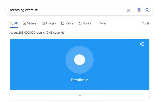 google chrome breathing exercise