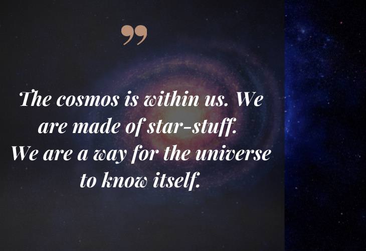 Carl Sagan Quotes, stars, cosmos