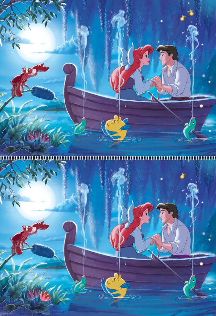 Find the differences Disney the little mermaid