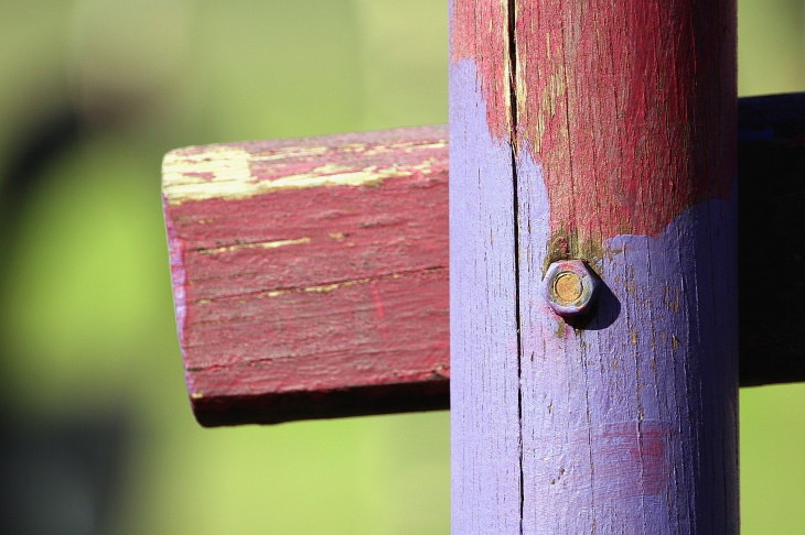 Purple Fence purple post