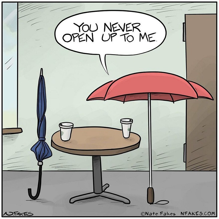 Hilarious One-Frame Comics by Nate Fakes, umbrella 