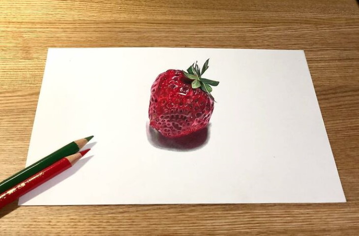 Photorealistic drawings by Keito strawberry