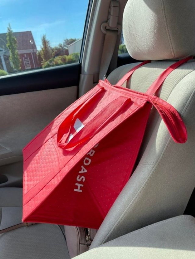  Clever Solutions shopping bag in a car seat