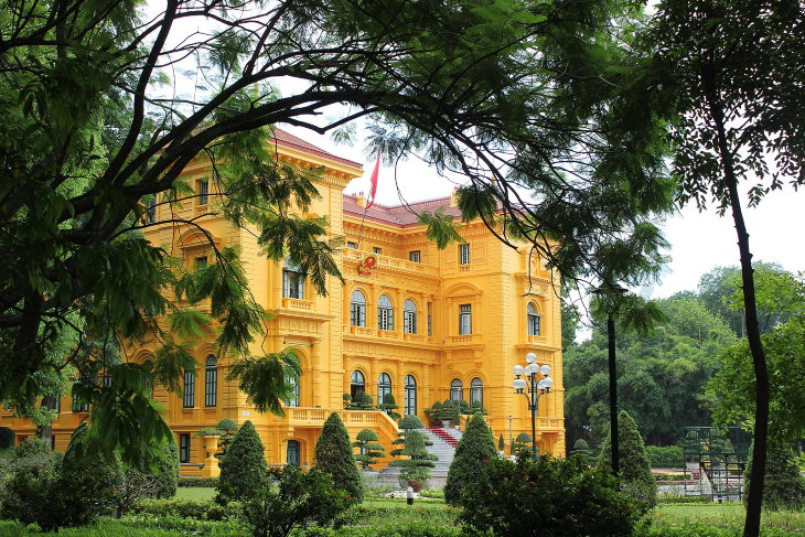 Colonial Architecture Presidential Palace, Hanoi 