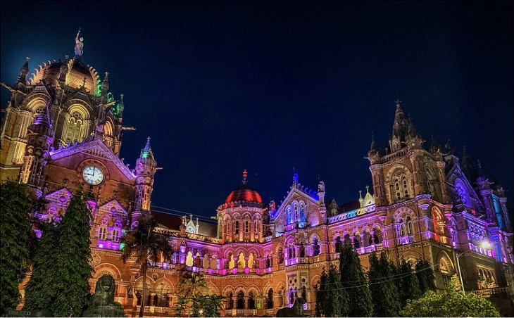 Colonial Architecture Chhatrapati Shivaji Terminus, Mumbai, India