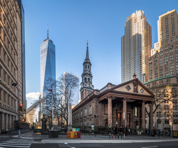 Colonial Architecture St.Paul’s Chapel, New York City