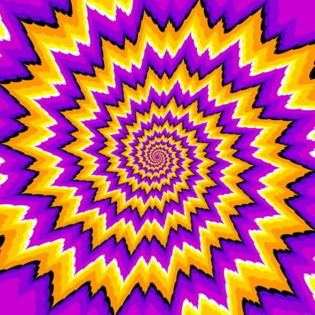 Optical Illusions spiral keeps expanding