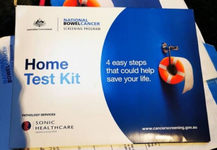 Only in Australia free bowel cancer test kit 