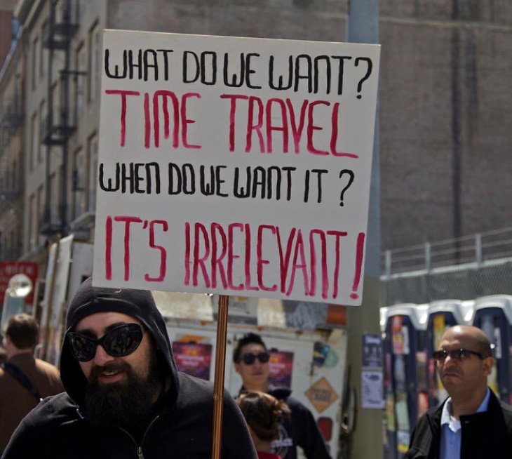 Funny Signs time travel