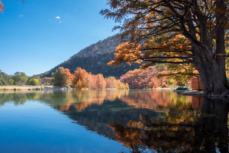Fall Foliage Destinations in the US Garner State Park, Texas