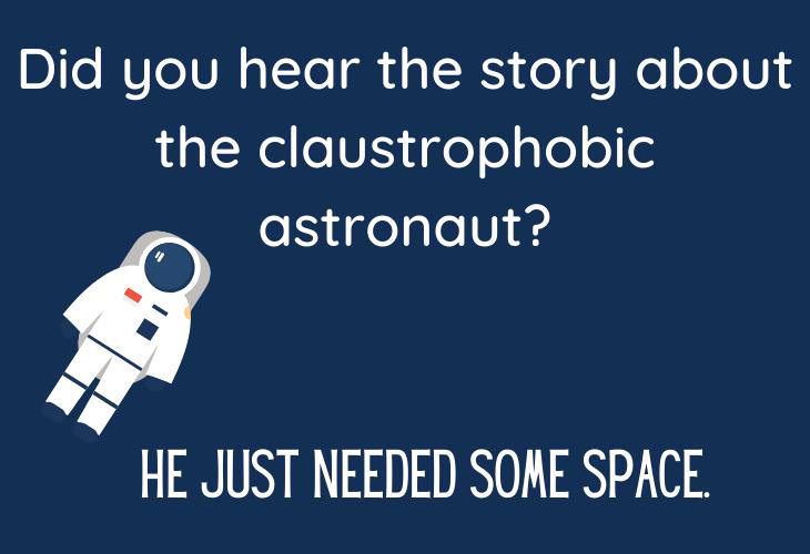 Hilariously Bad Jokes, astronaut
