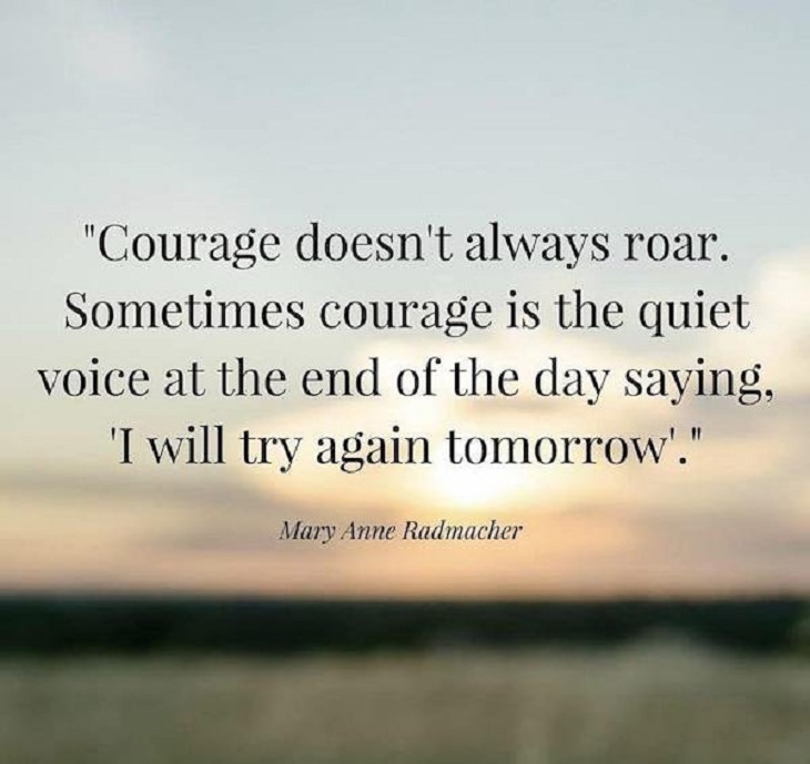 Inspirational Words of Wisdom, courage