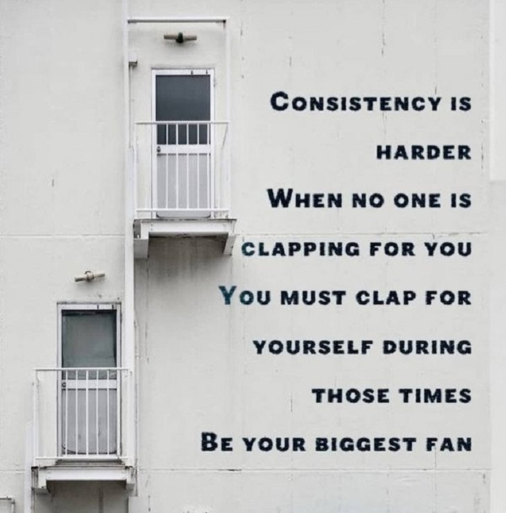 Inspirational Words of Wisdom, consistency 