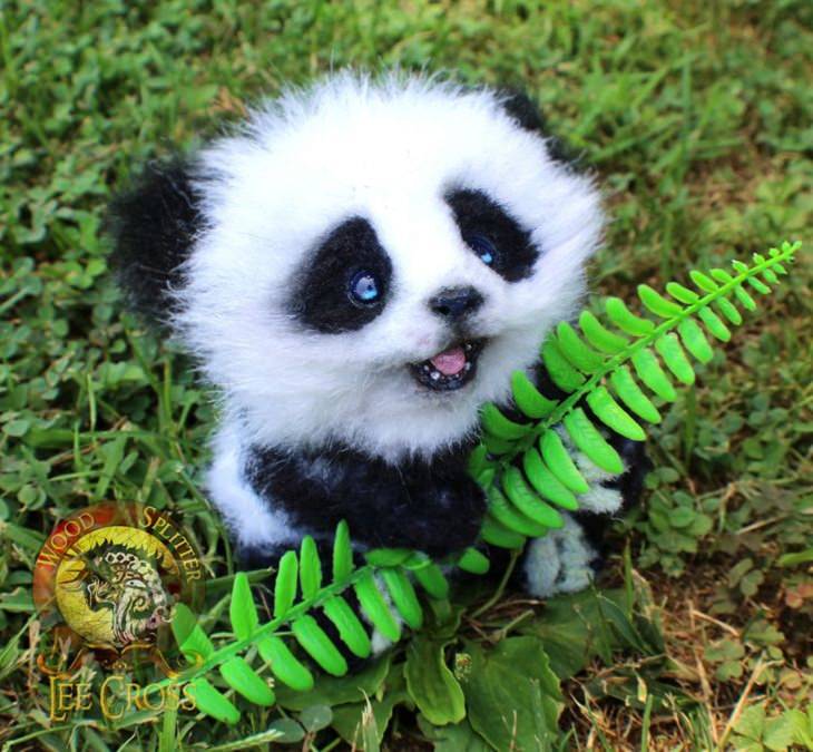 Cute Baby Animal Sculptures, Baby panda