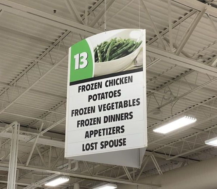 Funny Signs lost spouse