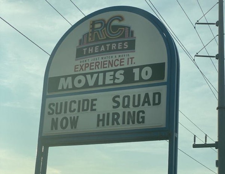 Funny Signs suicide squad