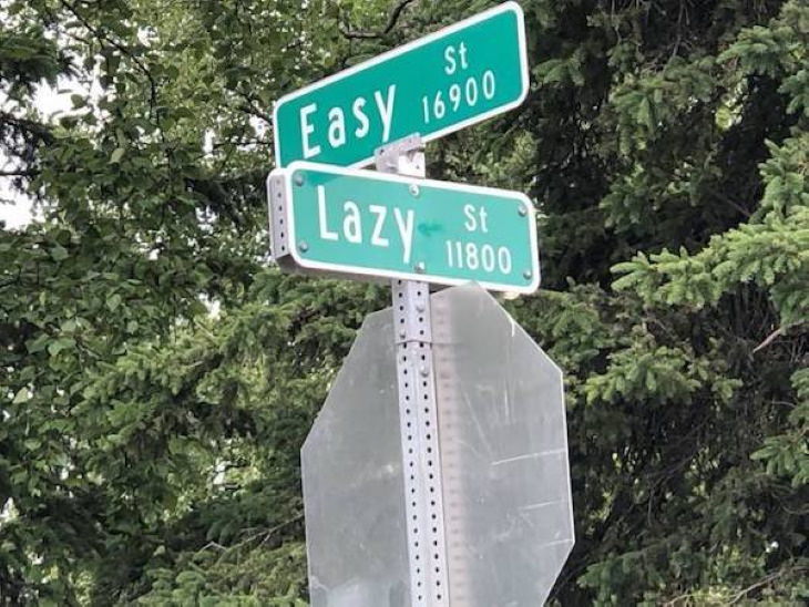 Funny Signs easy lazy intersection
