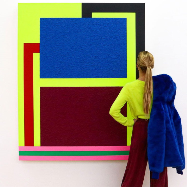 Matchwithart Outfits Matching Paintings Another by Peter Halley (2014)