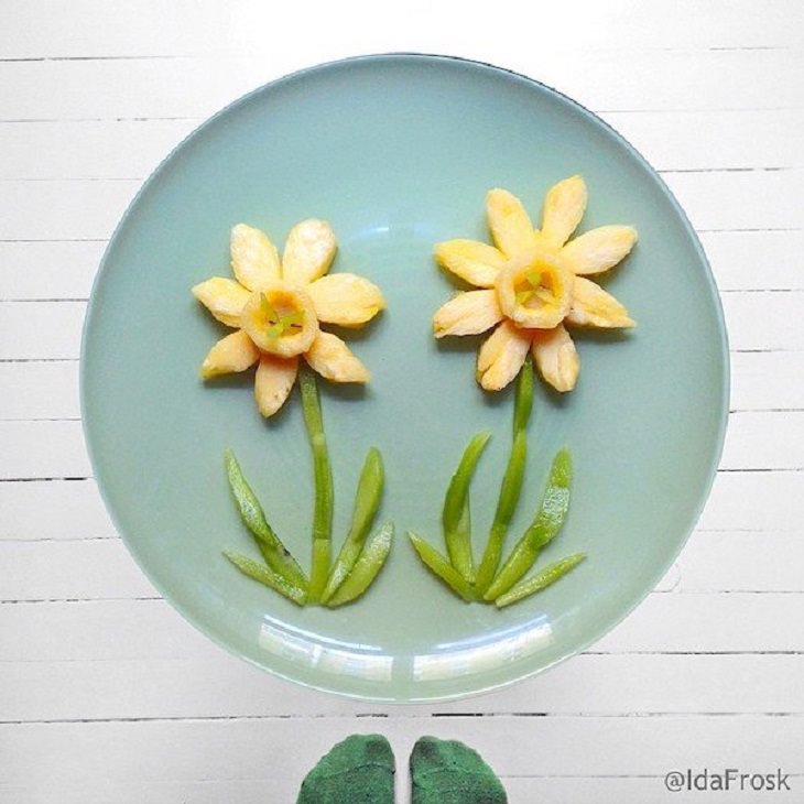 Food Art, flowers
