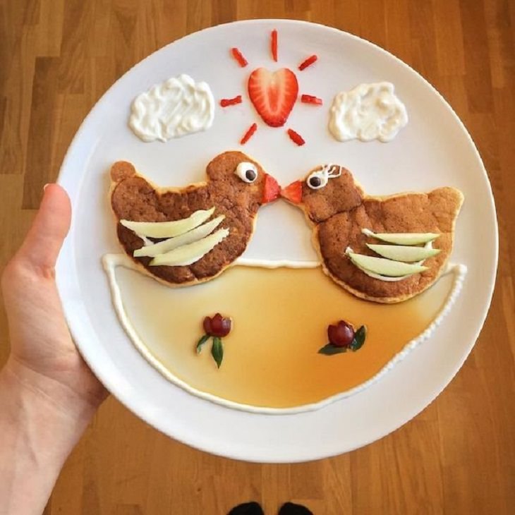 Food Art, birds