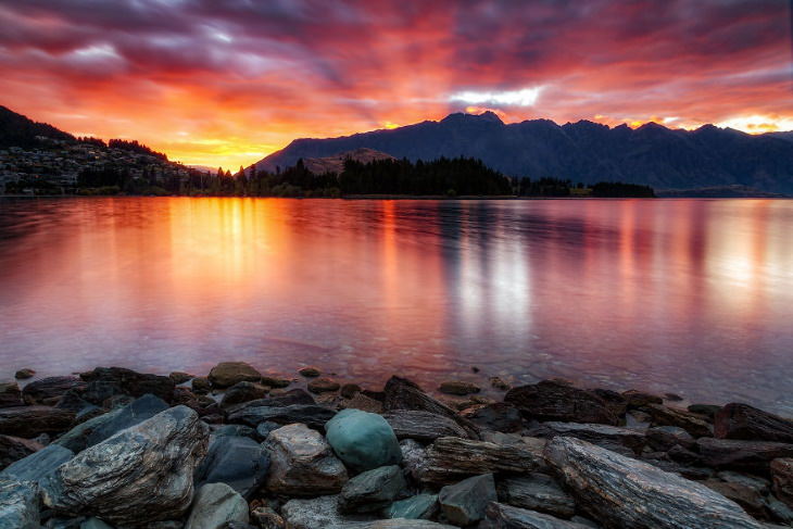 Scenic Mountain Landscapes by Marta Kulesza and Jack Bolshaw The Remarkables, Lake Wakatipu, New Zealand