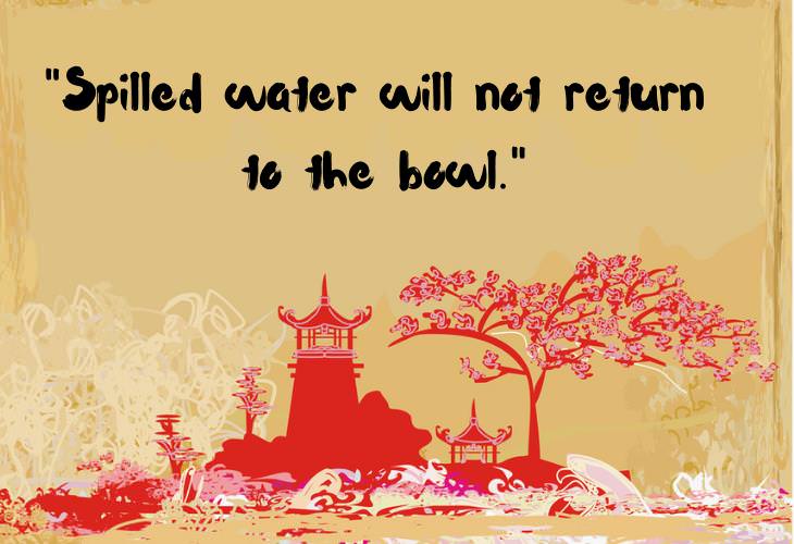  Japanese Proverbs, water