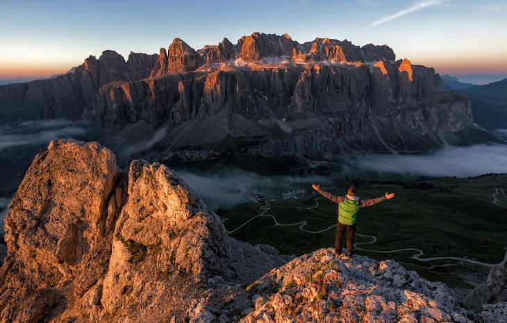 Scenic Mountain Landscapes by Marta Kulesza and Jack Bolshaw The Gran Cir Summit, Italy.