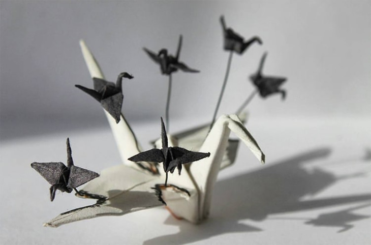 Cristian Marianciuc paper cranes