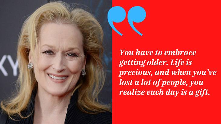 Meryl Streep Quotes, getting older