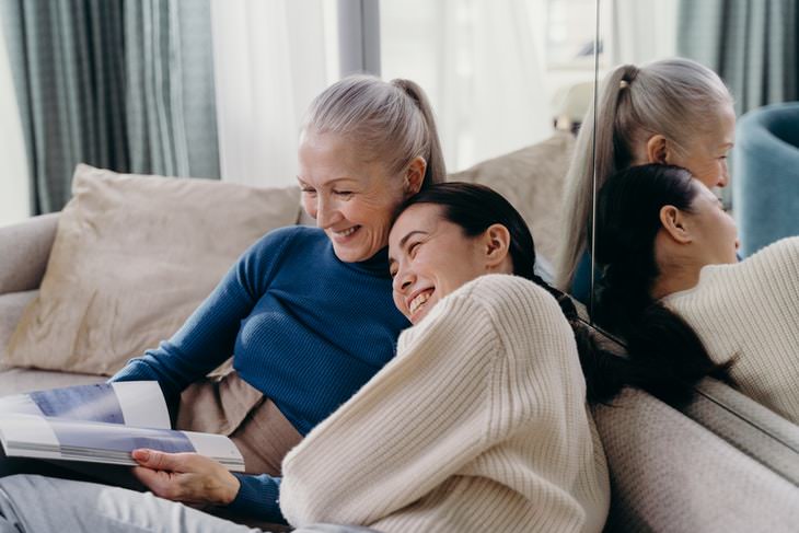 Gray Hair Causes mom and daughter