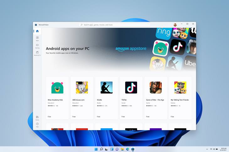 Windows 11 Features, Android Apps 