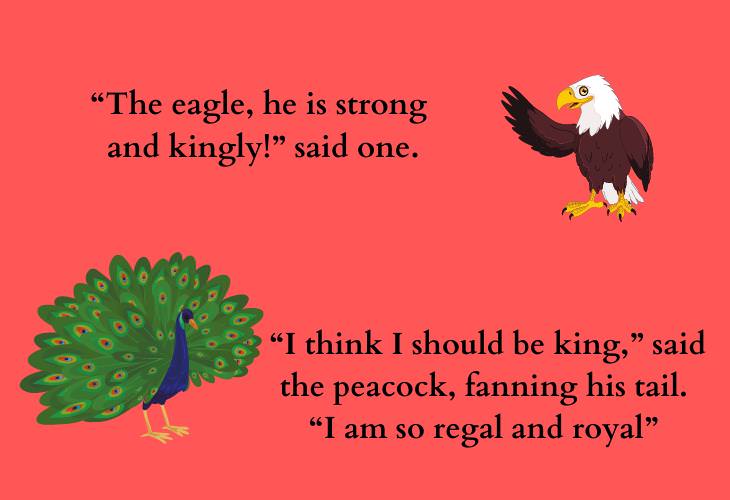 Inspiring African Folktales, eagle, peacock