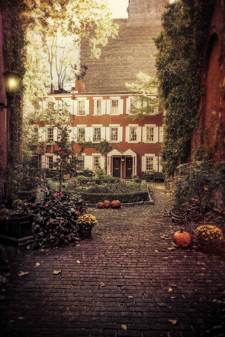 Otoño En Nueva York, Hermosas casas en otoño