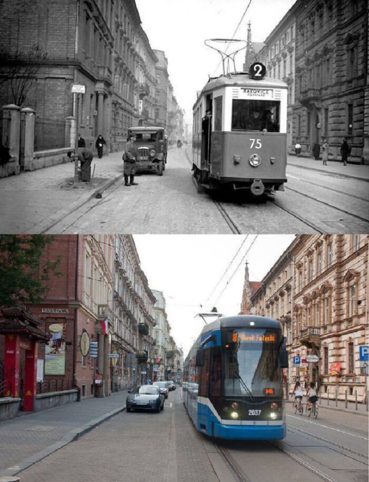 Before & After Pics, Kraków, Poland 