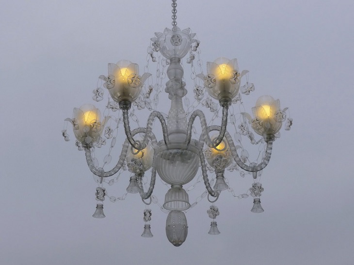 plastic chandelier  by Veronika Richterová
