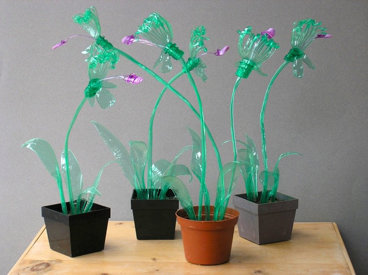 plastic plant sculpture